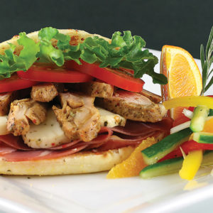 Chik'N'Zips<sup>®</sup> Tuscan-Style 3/8 Inch Sliced Chicken Breast, Fully Cooked, Frozen</br><p style="font-size: small; color: #DF702D">Product Code: 5213</p>