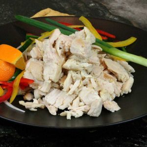 Pulled and Shredded Chicken on a Plate