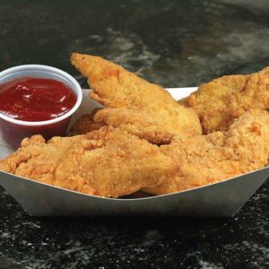 Gold'N'Spice Tenderloins in a Boat Tray