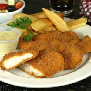 Crispy Lishus Tenders on a Plate