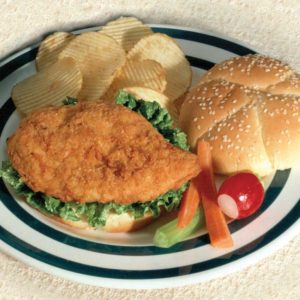 SmartShapes<sup>®</sup> Gold'N'Spice<sup>®</sup> Breaded Breast Cutlets, Fully Cooked, Frozen, 3.7 oz.</br><p style="font-size: small; color: #DF702D">Product Code: 5831</p>