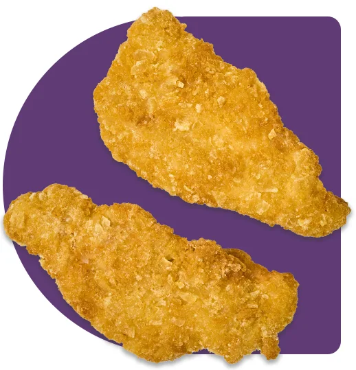 Two Tater Chip Tenders on a blue background