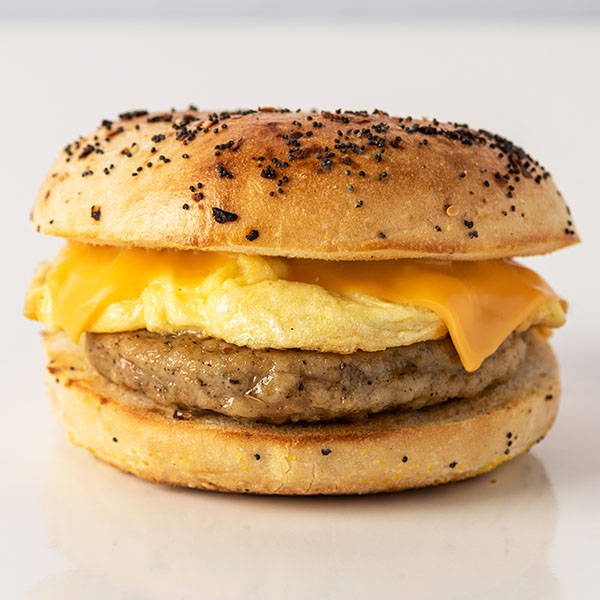 Breakfast Sausage Bagel