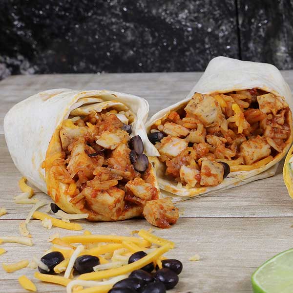 Chicken and Bean Burrito