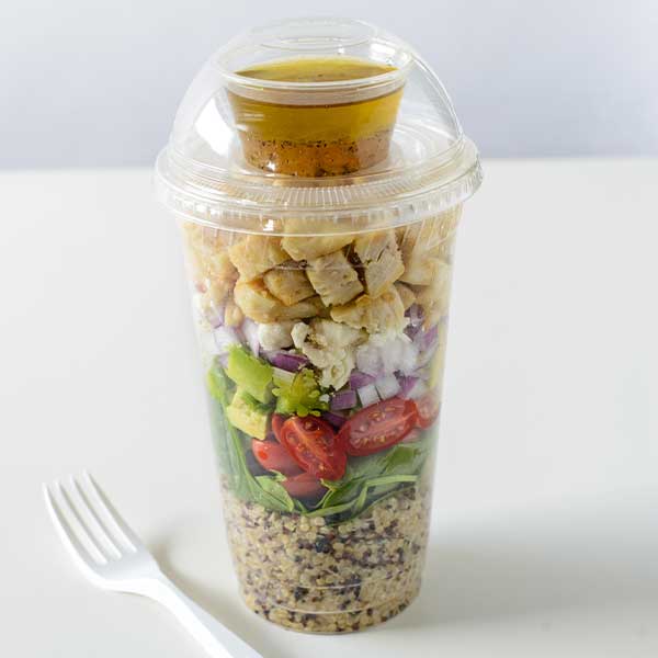 Salad Cup, Salad Meal Shaker Cup, Plastic Healthy Salad Container