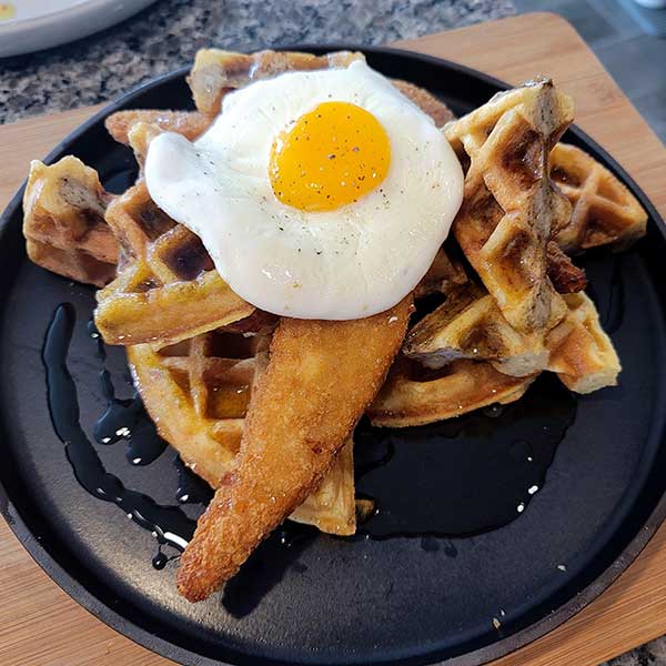 Chicken-Stuffed Waffles Recipe 