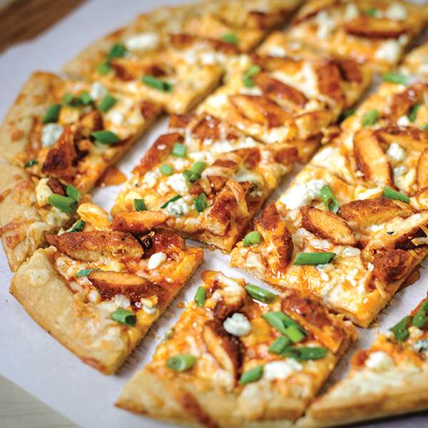 Hot Honey Buffalo Chicken Pizza