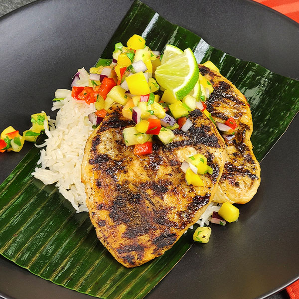 Jerk Chicken with Mango Salsa