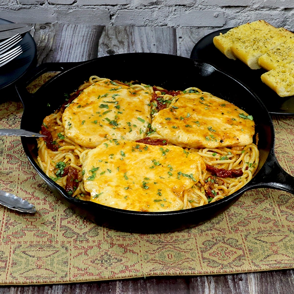 Marry Me Chicken in a skillet
