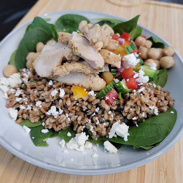 Mediterranean Farro Bowl