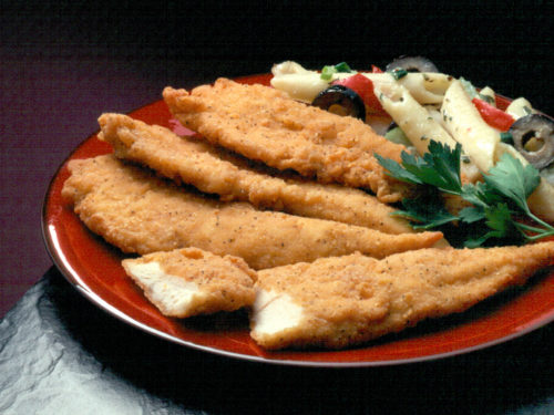 Gold'N'Spice Tenders on a Plate